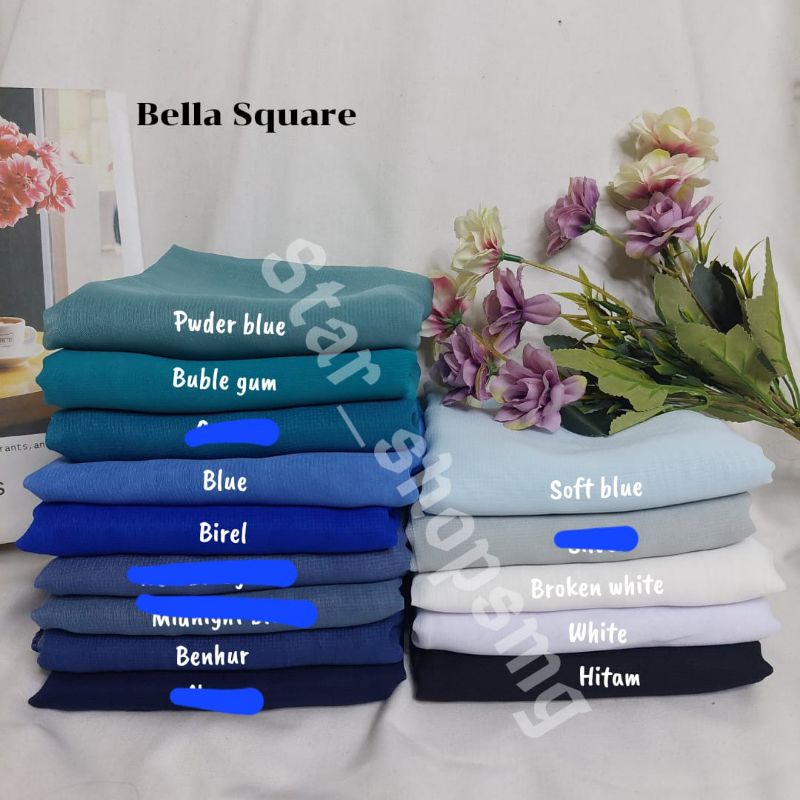 (BEBASPILIHWARNA) 10pc Bella Square Premium