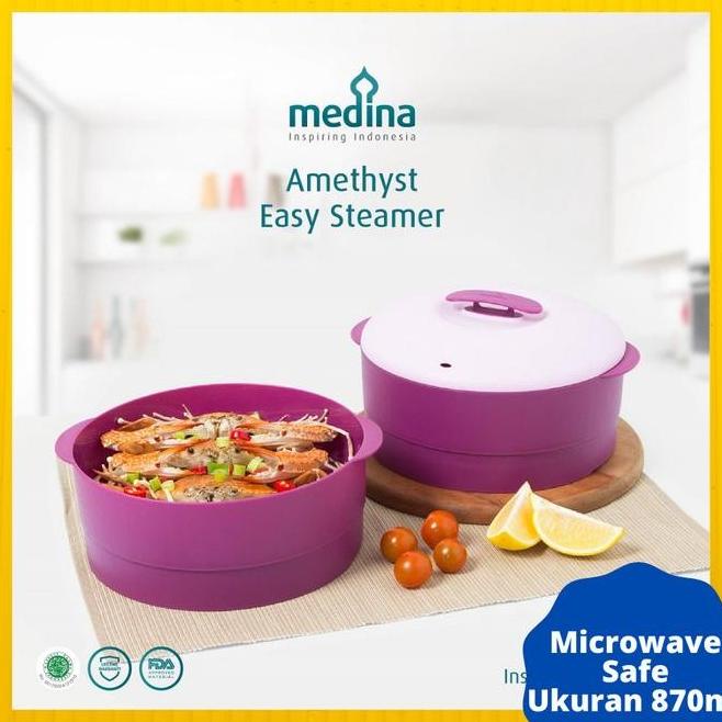 STEAMER STEAMER TUPPERWARE / ALAT KUKUSAN STEAMER TUPPERWARE STEAM IT UNGU SET EL09I09A82L