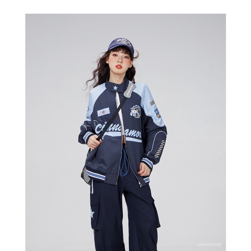 [✅BISA COD] #Sisjuly# Jaket biker wanita / setelan tinju biker vintage Amerika wanita / seratus jake