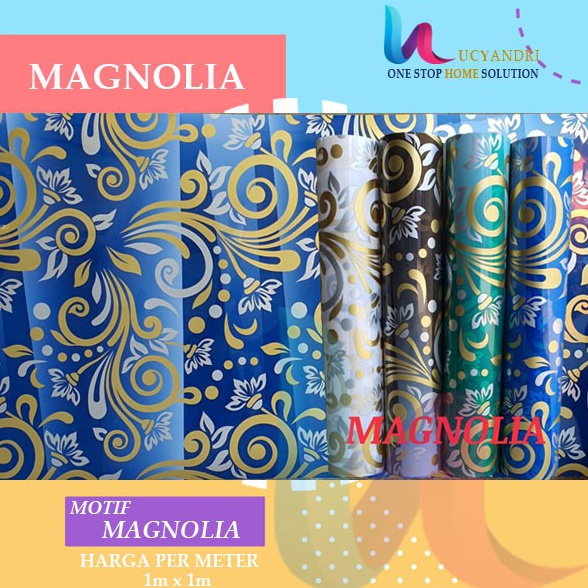 (H♥L3㊚) Plat Pagar Fiber Plastik Penutup Pagar Magnolia Motif top.produk