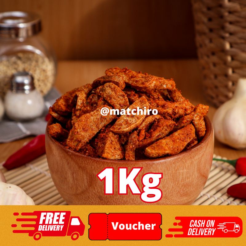 

Basreng kriuk pedas 1kg | Camilan pedas | bakso goreng pedas