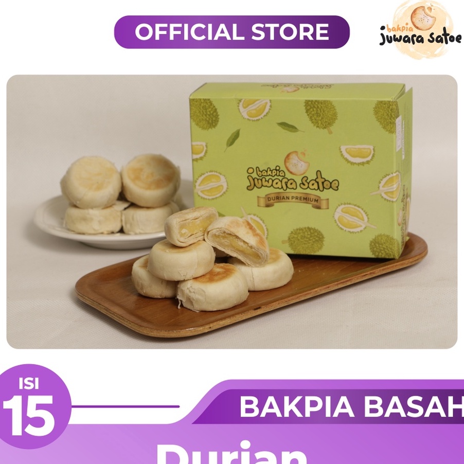 

Discount ✔️ BAKPIA BASAH DURIAN PREMIUM ISI 15 - JUWARA SATOE OLEH OLEH KHAS JOGJA