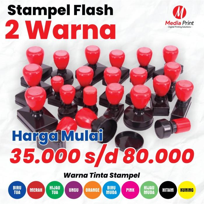 

Best Seller Stempel Warna Flash | Stempel Ukuran Standard Termurah | 2 Warna