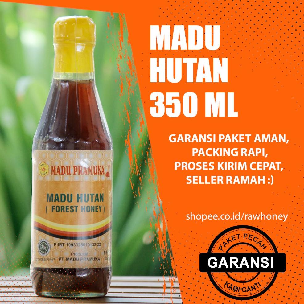 

Madu Hutan Lebah Liar Pramuka 350ml - Forest Honey - Madu Asli Murni Alami - Natural Raw Honey Best Seller