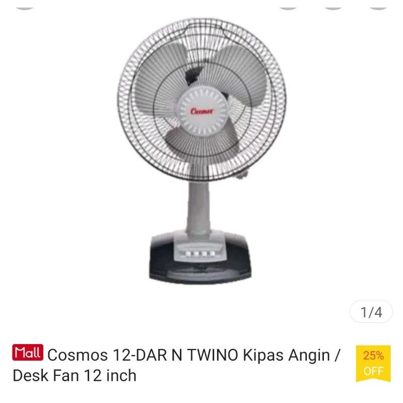 Dinamo Kipas Angin Cosmos 12 DAR N Kipas Angin Meja 12 Inch