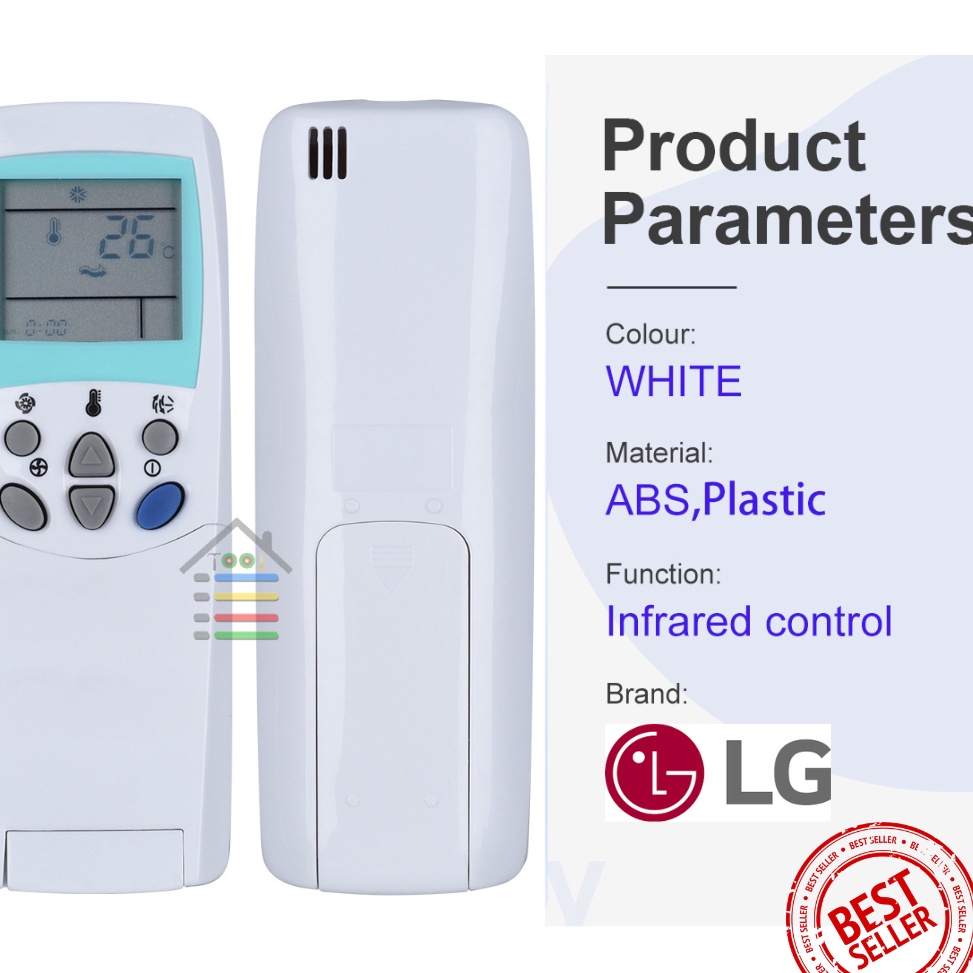 Terbaru.. REMOTE AC LG HERCULES MINI REMOT PENGGANTI 1/2 - 2 PK LG W/O EBA