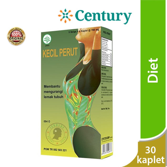 Kecil Perut 30 Kaplet 700mg / Obat Diet / Pelangsing / Herbal