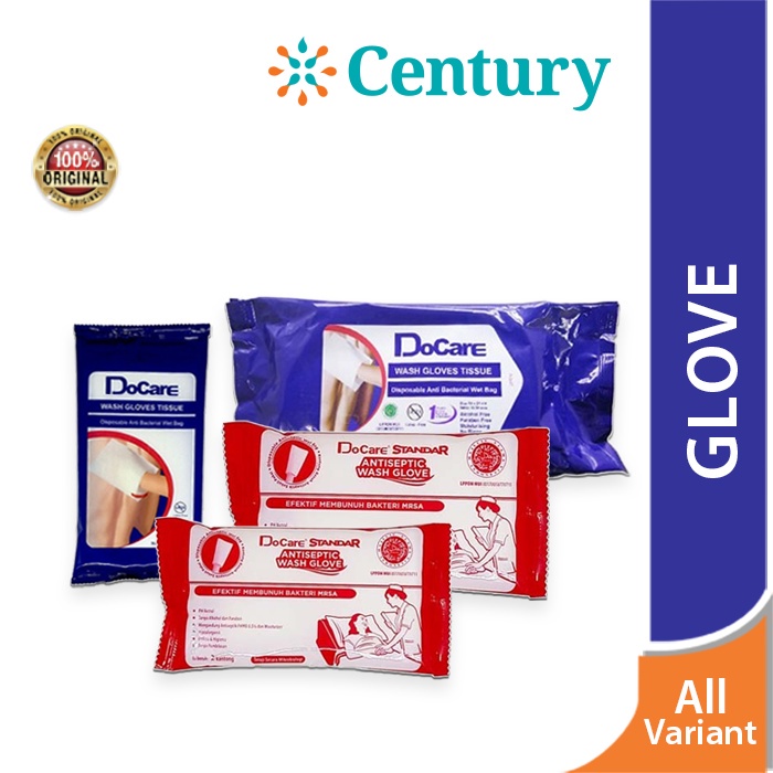 Docare Wash Gloves Disposable 18's / washlap tissue / tisu basah / travelling