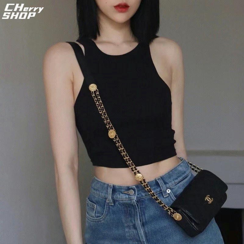 100% authentic Chanel 22A Chain bag Tas Selempang Wanita/Tas Rantai