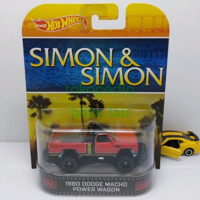 Hot Wheels Retro 1980 Dodge Macho Power Wagon Simon & Simon Hotwheels