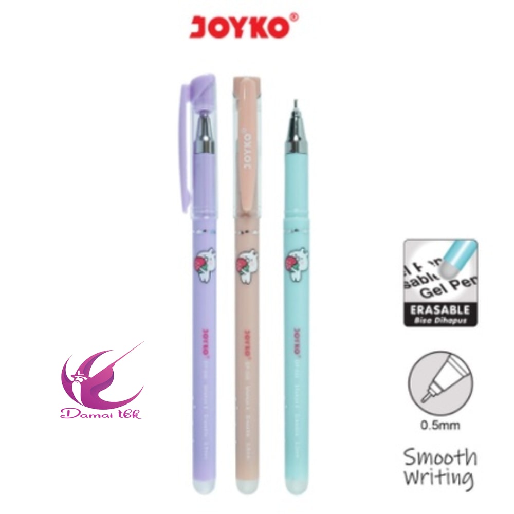 

PULPEN BISA DIHAPUS ERASABLE GEL PEN GP 333 JOYKO SHOKYO 6 GEL 0.5 MM