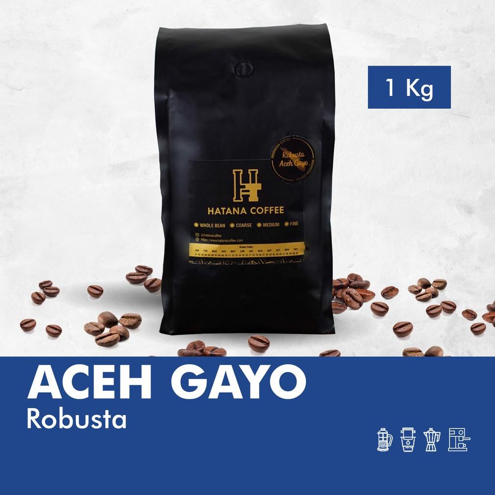

Kopi Robusta Aceh Gayo - Roasted Bean - 1 KG Best Seller