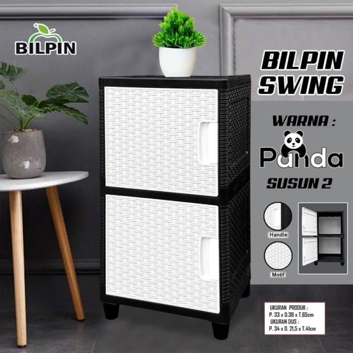 Lempa Lemari Plastik Susun-2 Akako/Lemari Swing Susun 2