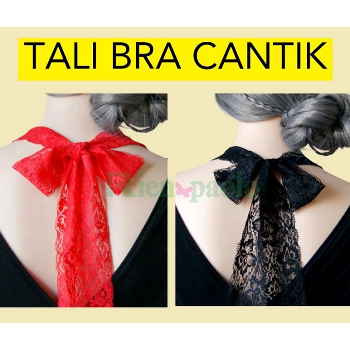 [KODE RSWFV] Tali Bra Brukat Strap BH Ikat Leher Renda Transparan Tebal Premium Import Rien Paolo