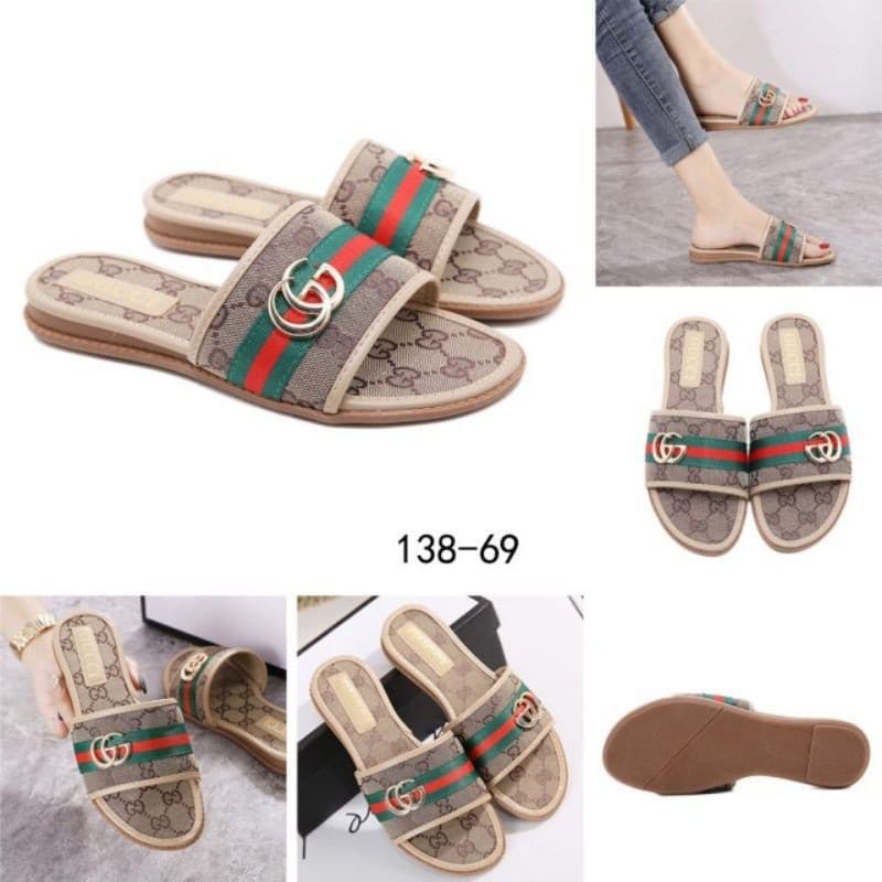 flash sale 7,7 Sendal Wanita GUCCI Sandal Gucci Grade Ori Sandal Teplek Wanita VT 98