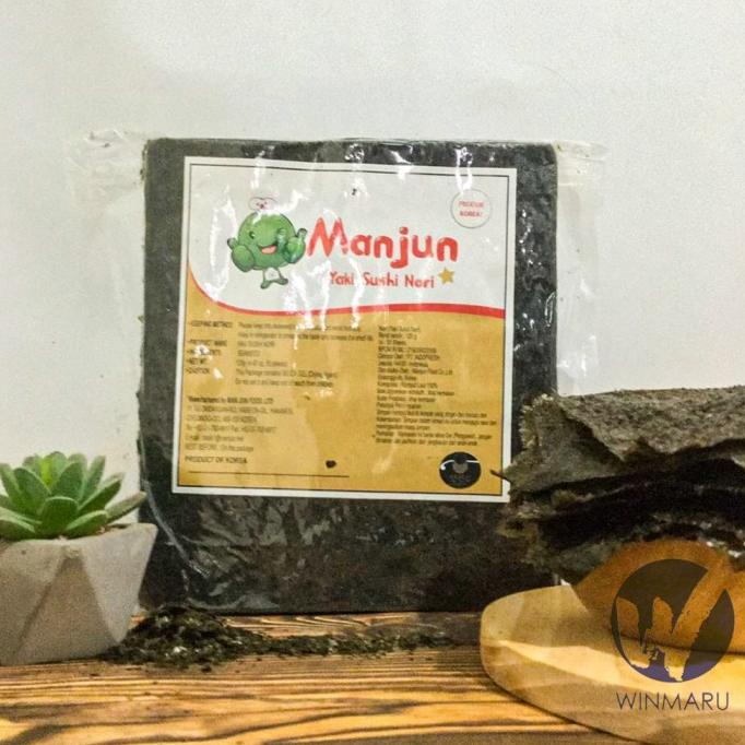 

Sushi Nori Manjun Seaweed Rumput Laut 50 sheets/lembar