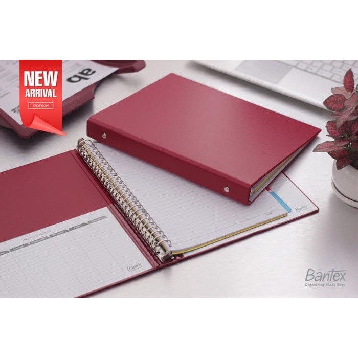 

Best Seller Bantex Multiring Binder 26 Ring 25Mm B5 Maroon #1326 14+P