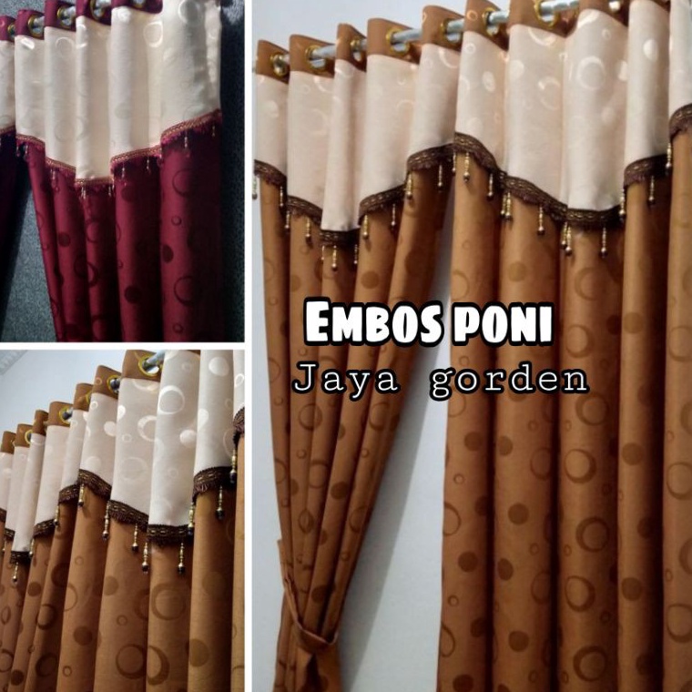 Best produk hordeng jendela/gorden polkadot poni tempel/gorden polkadot poni kombinasi/hordeng pintu