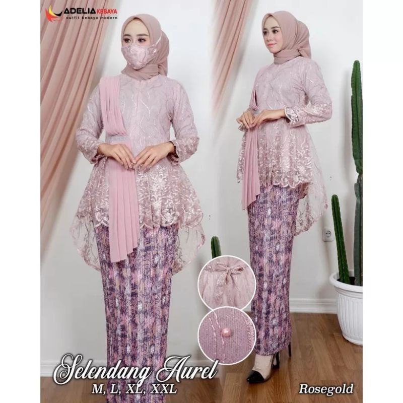 Kebaya Tunik Aurora Selendang | Kebaya Tunik Brokat | Kebaya Modern | Kebaya tile | Kebaya Favorite | Batik Couple | Kebaya Kondangan | Kebaya Brokat | Kebaya | Atasan Wanita | Tunik