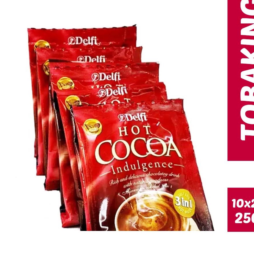 

TERMURAH Delfi Hot Cocoa Indulgence Minuman Serbuk Cokelat 10 x 25gr