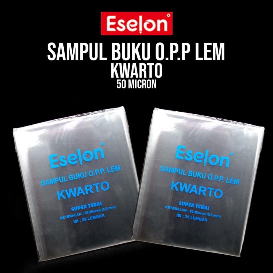 

TEBUS MURAH ✅ Sampul buku Eselon OPP Kuarto 50 micron / Sampul Eselon