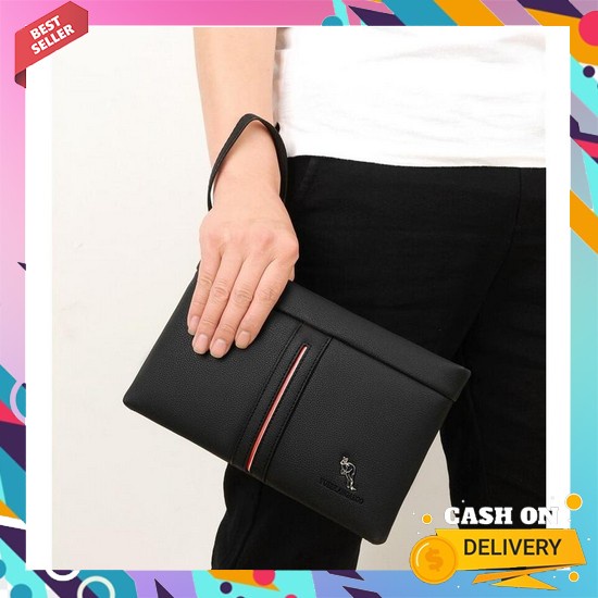 Clutch Pria Warna Hitam Multifungsi Sling Bag Handbag Clutch Bag Tas S Ennwen Bc03 Business Clutch M