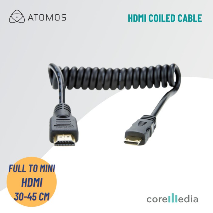 Atomos Full Hdmi To Mini Hdmi Coiled Cable (30Cm - 45Cm) 066