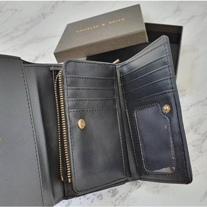 GRATIS ONGKIR TERLARIS- Dompet CK Charles n Keith 412 Wallet Medium Original (PROMO)