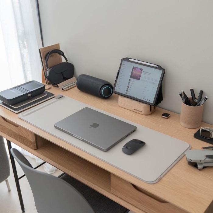 

Best Seller Orbitkey Desk Mat Medium Premium Leather Hitam / Stone Original