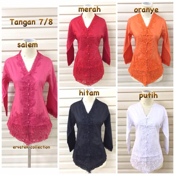 Terlaris Kebaya Encim Nayla Ke12 Tangan 7/8 Renda Senada Kebaya Kartini Wanita