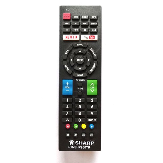 ✔️  REMOT REMOTE SMART TV SHARP AQUOS ANDROID LED GB234WJSA - GB275WJSA YOUTUBE ORIGINAL QUALITY FOR LC-40LE380X
