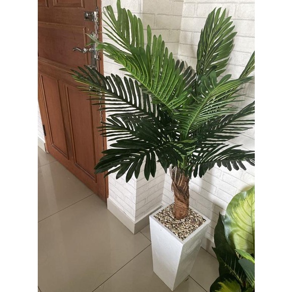 pohon palem plastik tinggi 120cm artificial tree palm tanaman hias