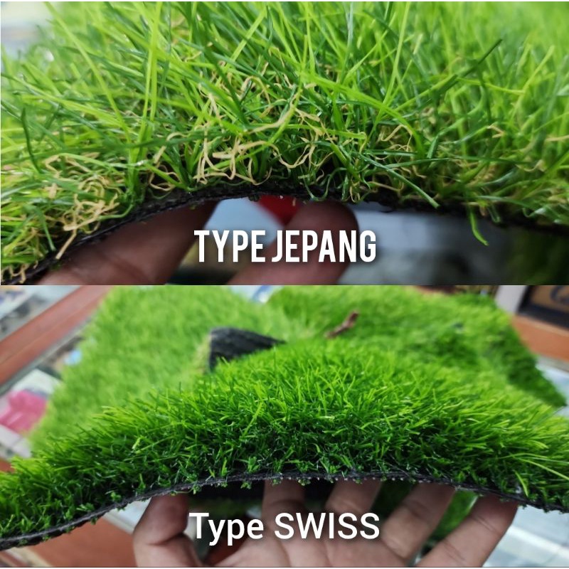 Rumput Sintetis Swiss TEBAL 3 CM uk 2x25 M 99.9% TERLIHAT ASLI