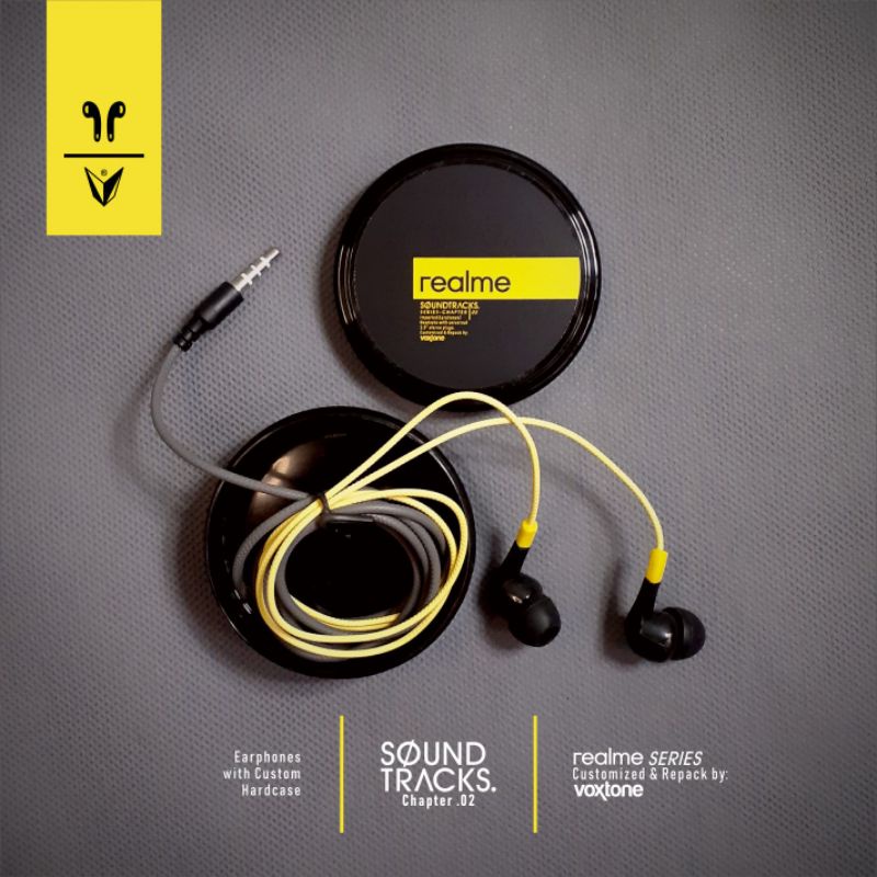 Headset - Earphone with mic - Handsfree Realme Series | Soundtracks Customized by Voxtone