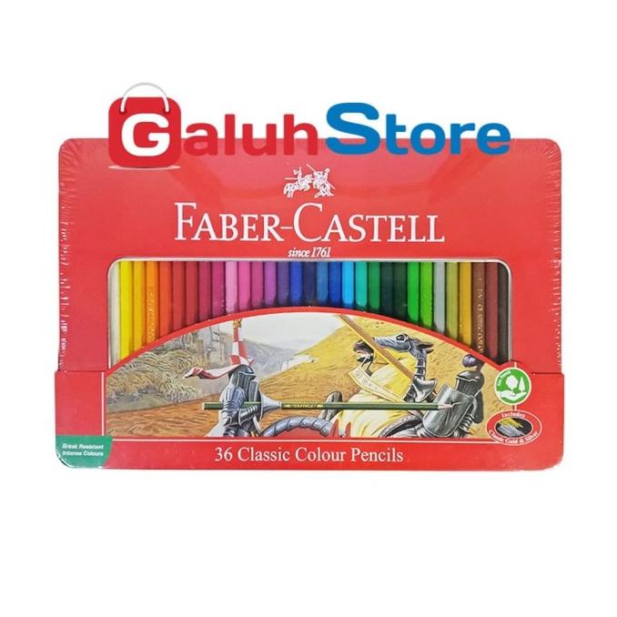 

Faber Castell Pensil Warna Isi 36 Tin Case
