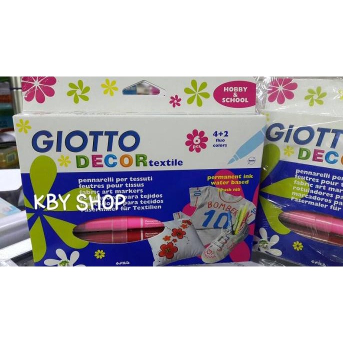 

Spidol Untuk Kain / Kanvas 6 warna Giotto Decor Textile