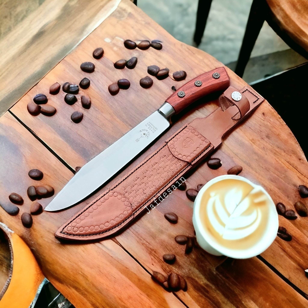 Pisau Herder Cap Garpu Original Gagang Bungkuk Solingen Germany 8 inch