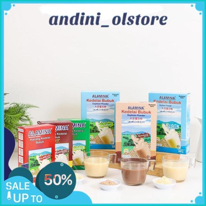 ALAMINA - SUSU KEDELAI BUBUK INSTAN RASA VANILA - 150GR BEST PRODUK