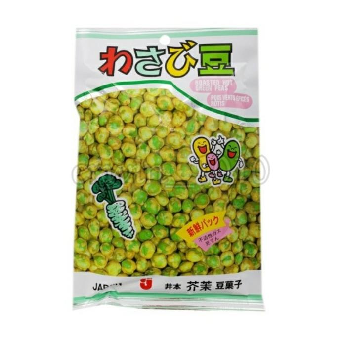 

Imoto Wasabi Mame Roasted Hot Green Peas - Kacang Polong Japan