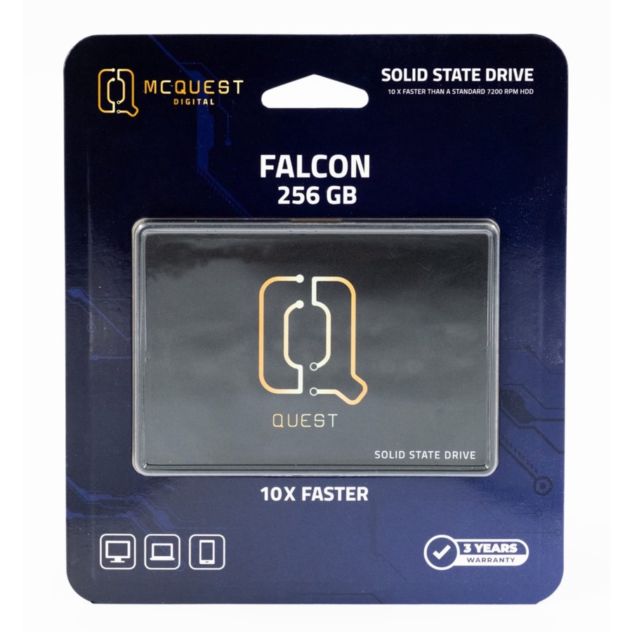 MCQuest Digital Falcon SSD 256GB Sata 3 - SSD 256 GB 2,5inch