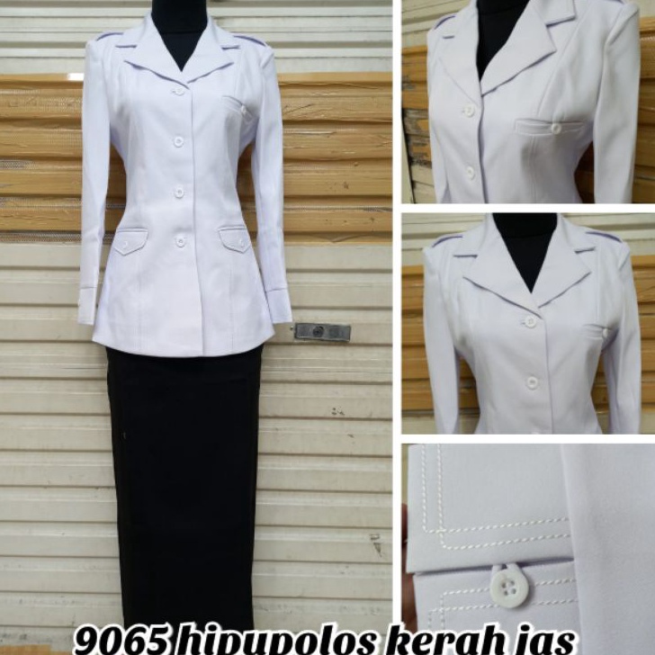 ATASAN/SET BAJU BLAZER KERAH JAS PPPK Guru P3K DOKTER PUTIH HITAM KEREN DINAS WANITA KESEHATAN BPOM 