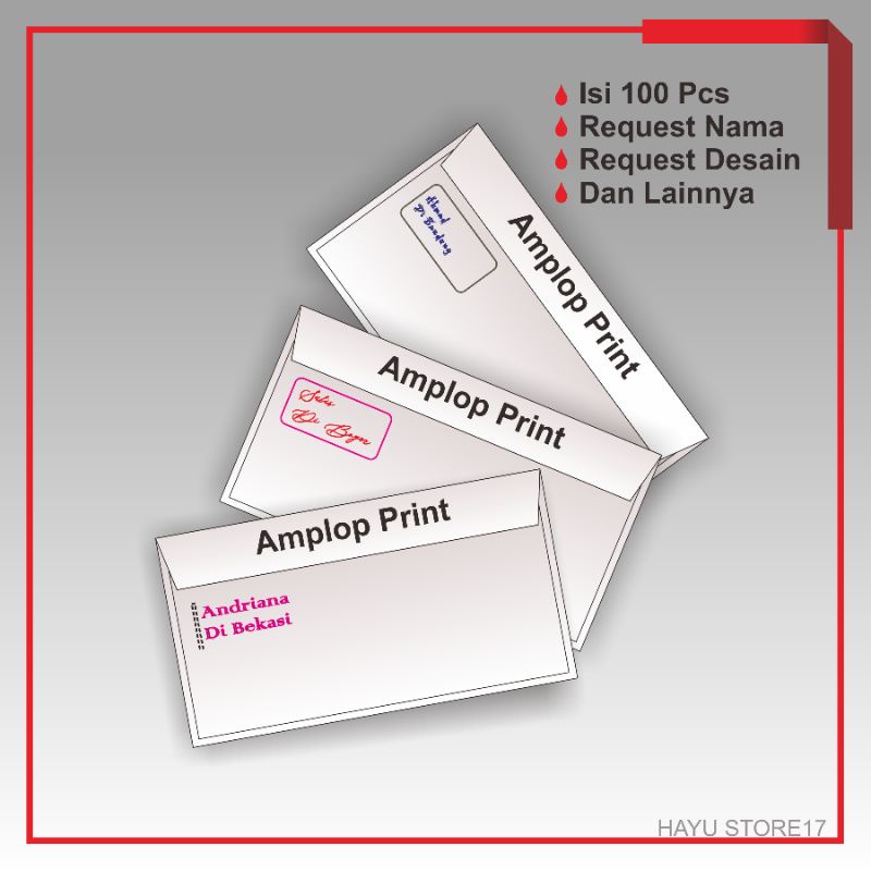 Amplop Printing / Amplop Custom / Amplop undangan