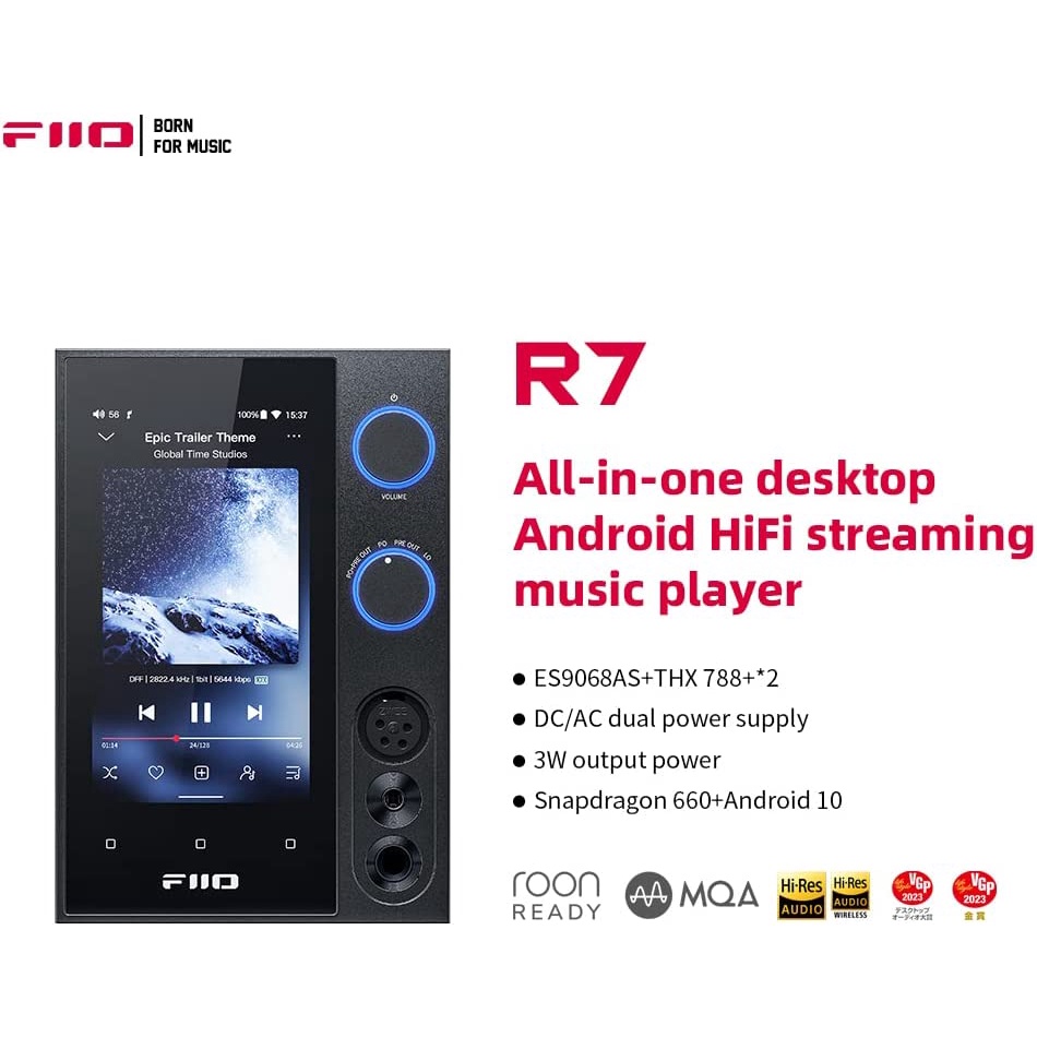 FiiO R7 R 7 All in One Hi-Res Desktop Digital Audio Player Amplifier