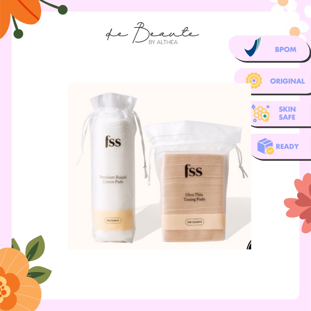 For Skin's Sake FSS Premium Round Cotton Pads | Ultra Thin Toning Pads