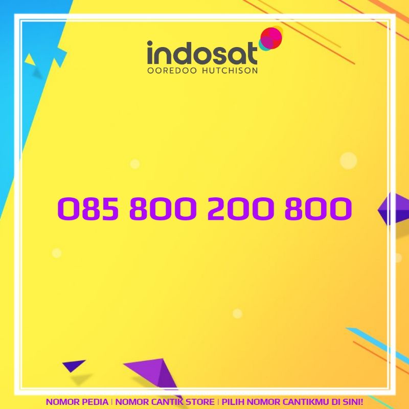 [SUPER CANTIK] INDOSAT IM3 O85 8OO 2OO 8OO SUPER CANTIK ISTIMEWA | Kartu Perdana Rapi Bagus 4G LTE N