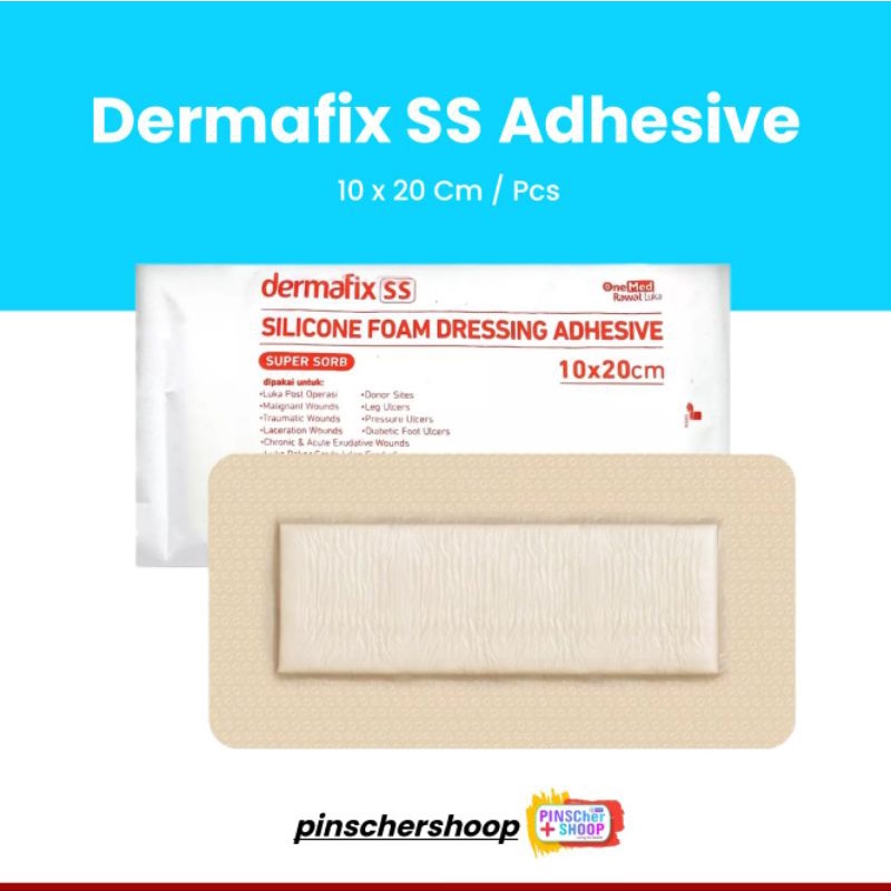 DERMAFIX SS SILICONE FOAM DRESING ADHESIVE SUPER SORB SATUAN