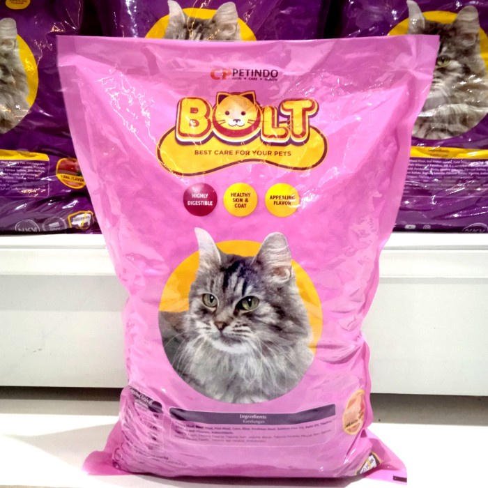 

Bolt Cat Adult Repack 1Kg - Makanan Kucing Dewasa Rasa Salmon