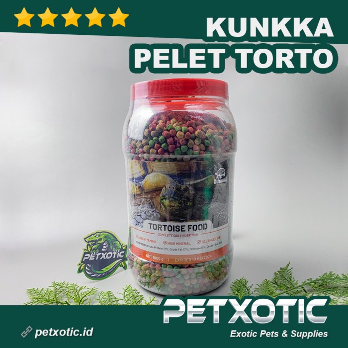 

Kunkka Pelet Tortoise Food Makanan Kura Darat Sulcata Pardalis 1Kg