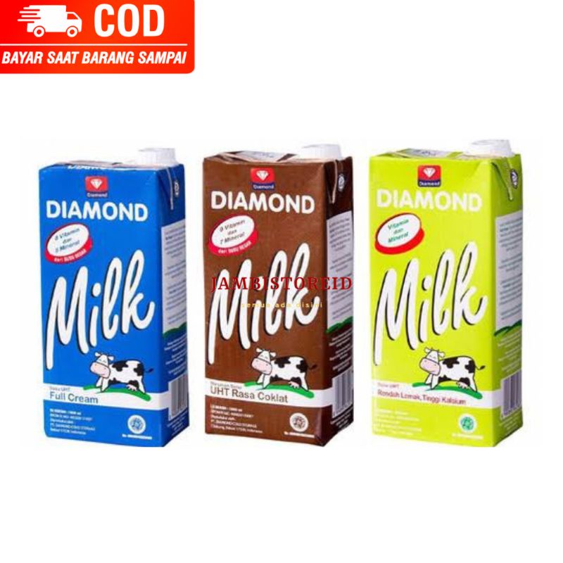 

(JAMBISTOREID) JAMBI LANGSUNG KIRIM Susu Diamond 1 Liter All Varian Full Cream Chocolate Rendah Lemak Coklat Jambi