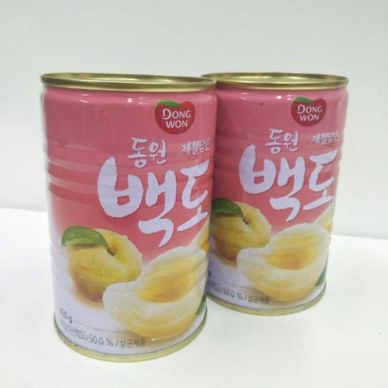 

Dongwon Bekdo (White Peach)/Buah Persik Dalam Larutan Gula 400gr Best Seller